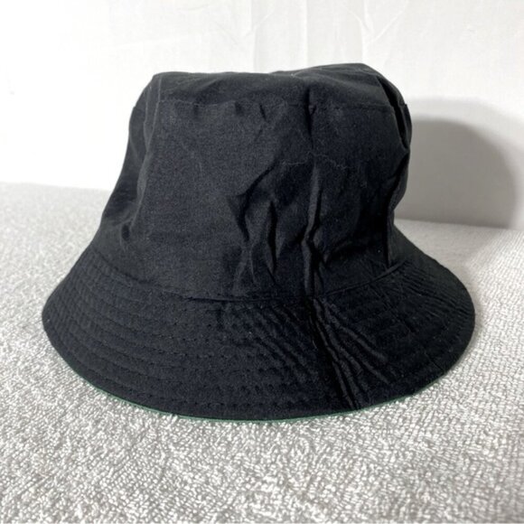 Reversible Green Black Bucket Hat - Picture 6 of 12
